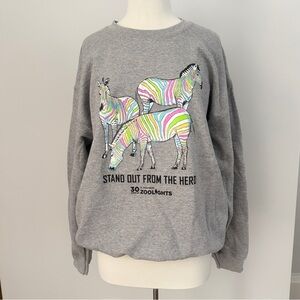 Lincoln Park Zoo Lights Limited Edition Sweatshirt with Zebras